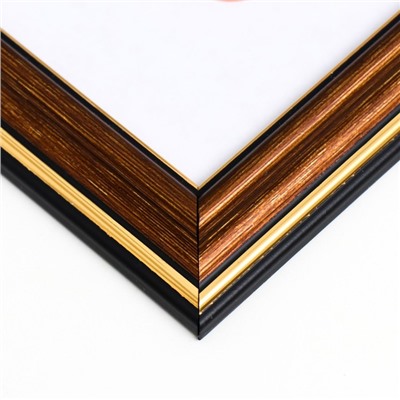 Фоторамка для фото 30×40 см Keep memories, Interior Office, пластик под латунь