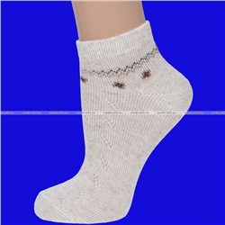Василина носки женские укороченные лен ажурные