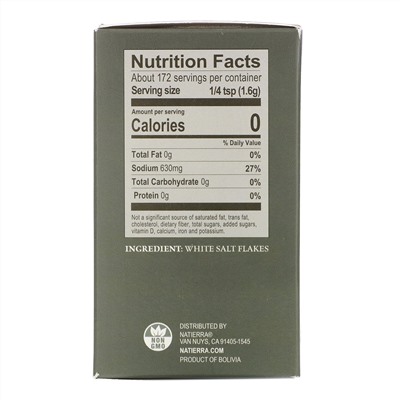 Natierra, Inkasalt, White Salt Flakes, 8.5 oz (241 g)