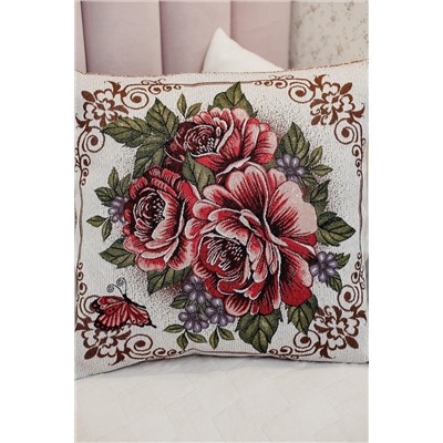 Наволочка декоративная 50х50 Три пиона НАТАЛИ, 1092875