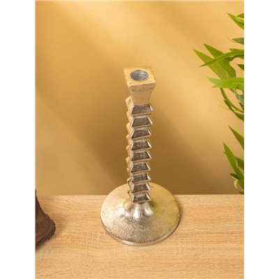 Подсвечник «Башня», 12×12×27 см, алюминий