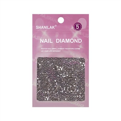 Nail Art Стразы для ногтей №5, серебристый 15832
