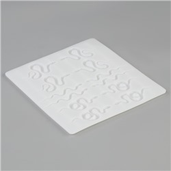 Молд силиконовый «Змейки» 16.5×14.8×1 см