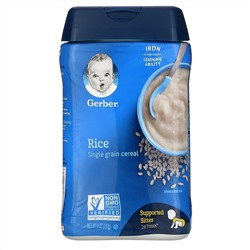 Gerber, Рисовая каша, из одного вида зерна, 227 г (8 унций)