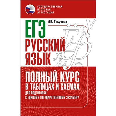 АСТ Текучева И.В. "ЕГЭ. Русский язык. Полный курс в таблицах и схемах для подготовки к ЕГЭ"