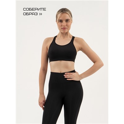 Легинсы спортивные с компрессией женские Resport, размер 44, чёрные