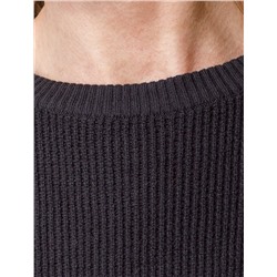 Платье фактурной вязки из хлопка с кашемиром