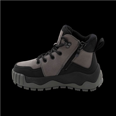 Ботинки на меху LM1100-3-2 серые