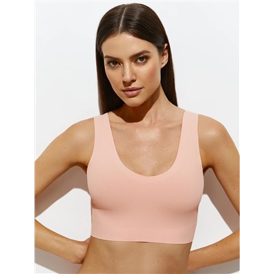 Omsa Топ 4. OmD 1143B Invisible Ribana Майка "Топ" женская (кроп-топ на широких бретелях с вкладышами), PA