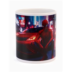 Кружка керамическая «Человек паук с машиной», 320 мл
