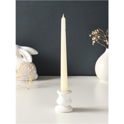 Набор свечей античных, 2.3×24.5 см, 5 ч, 55 г, 4 шт., слоновая кость