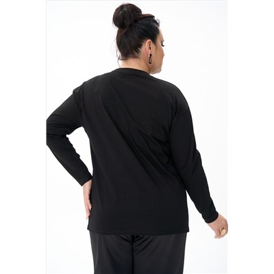 Лонгслив (черный)