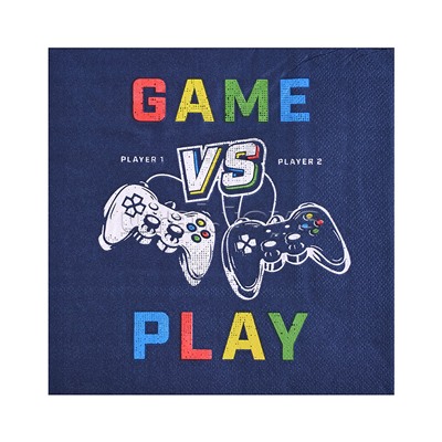 Набор посуды одноразовой "Игра" салфетки (20 шт)