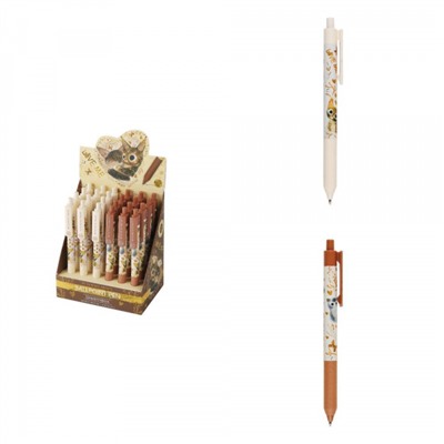 Ручка автоматическая шариковая 0.5мм "ЛЮБОВЬ.КОТИКИ.СЧАСТЬЕ" с грипом синия 20-0466/02 Bruno Visconti