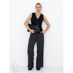 Сумка женская кожаная 1026L black Polina&Eiterou  в Новосибирске