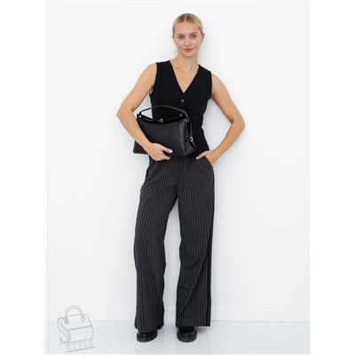 Сумка женская кожаная 1026L black Polina&Eiterou  в Новосибирске