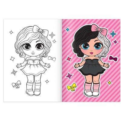 Раскраски набор WOW Girls, А5, 6 шт. по 12 стр.