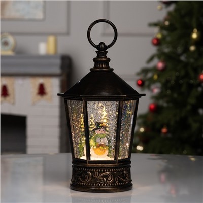 Светодиодная фигура «Снеговик» 14×22×14 см, пластик, батарейки ААх3 (не в комплекте), свечение тёплое белое