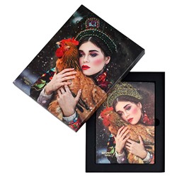 Ежедневник недатированный Escalada, #Маргарита Карева, А5, 120 л., Золотой петушок