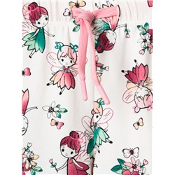 Брюки детские трикотажные для девочек, 2 пары в комплекте