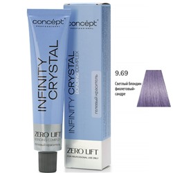 CONCEPT Infinity Crystal Гелевый полуперманентный краситель для волос 9/69 светлый блондин фиолетовый-сандре 60 мл