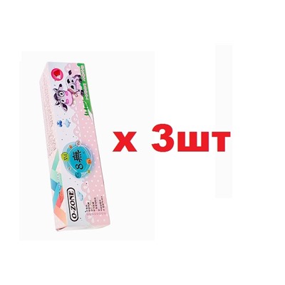 O-Zone Зубная паста 60г Детская Клубника от 1-6 лет 3шт
