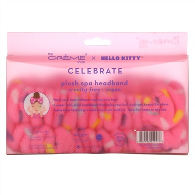 The Creme Shop, Hello Kitty Plush Spa Headband, Celebrate, 1 Count
