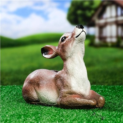 Садовая фигура из гипса «Оленёнок», 24×13×20 см