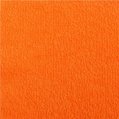 Салфетки махровые декоративные «Этель. Сердечко», 4 шт., 30×30 см, хлопок 100%, оранжевые