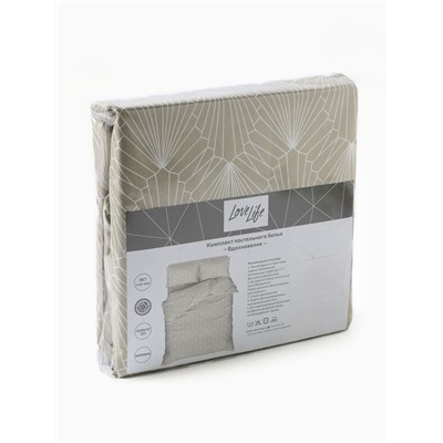 Постельное бельё 1.5-спальное LoveLife «Вдохновение», микрофибра