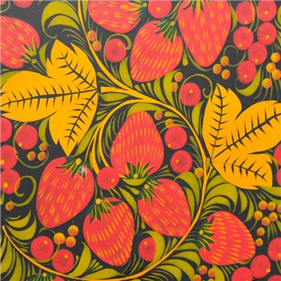 Доска разделочная деревянная хохлома «Ягодка», МИКС