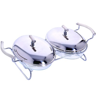 24155 Мармит двойной со свеч.1,5+1,5 л. MB (х4)