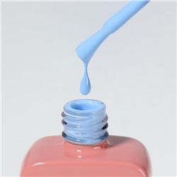 Гель лак для ногтей, однотонный, трехфазный, 10 мл, LED/UV, голубой (253)