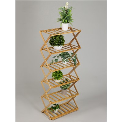 Стеллаж универсальный, 6 полок, 50×25×110 см, напольный, открытый, Greengo