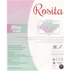 Колготки фантазийные, Rosita, Bliss 20