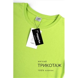 Женская базовая хлопковая футболка Happyfox