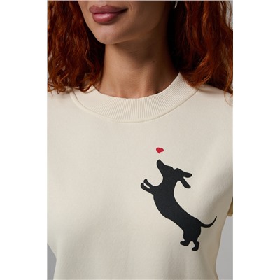 8576 женский свитшот оверсайз