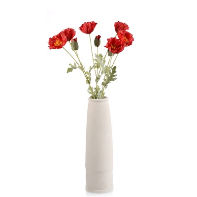 Цветок искусственный Мак 73 см красный / 504R /уп 36/288/