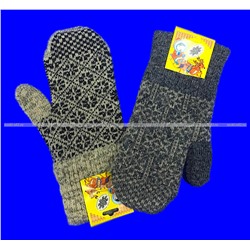 2 ПАРЫ - Варежки женские шерстяные арт. 6А63