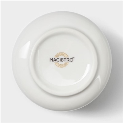 Сахарница Magistro Kingdom, 250 мл, фарфор, белая