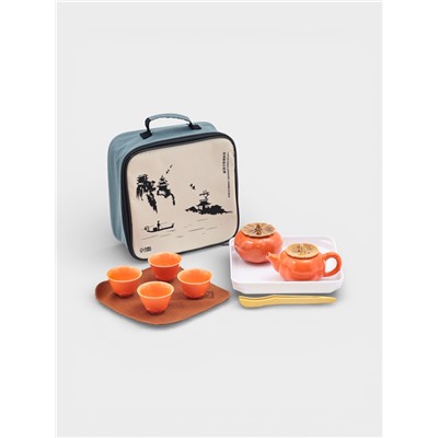 УЦЕНКА Набор для чайной церемонии "ДЖЕКИЧАЙ" на 4 персоны, пиала 45 мл,чайник 170 мл, 10 предметов 9