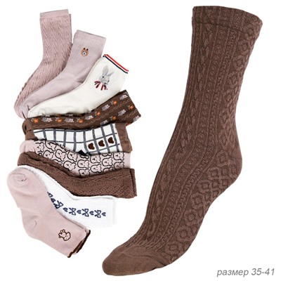 Носки женские р. 35-40 / ZS13 /уп 10/300/ ОДНА ПАРА/МАРКА