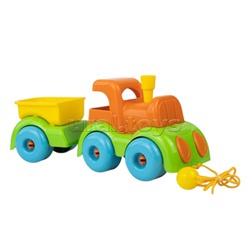 Каталка паровозик с прицепом