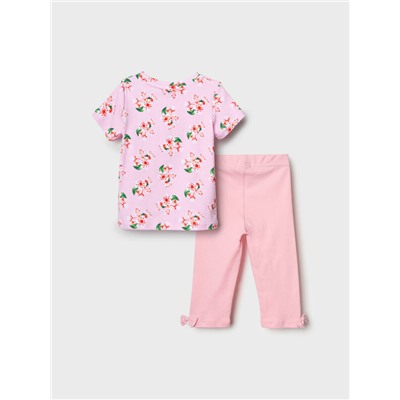 Комплект трикотажный для девочек: жакет, фуфайка (футболка), брюки (легинсы укороченные)