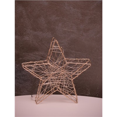 Фигура световая «Звезда», 20×20×4 см, 10 LED, от батареек ААх2, свечение тёплое белое