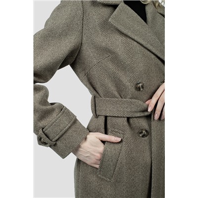 01-12247 Пальто женское демисезонное (пояс)