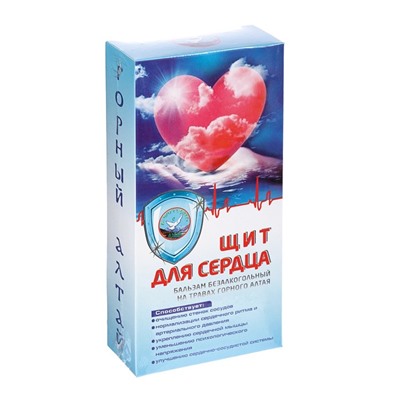 Безалкогольный алтайский бальзам на травах «Щит для сердца», 250 мл