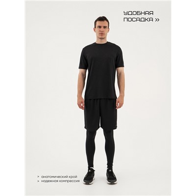 Футболка мужская Resport, бифлекс, размер L (50), чёрная