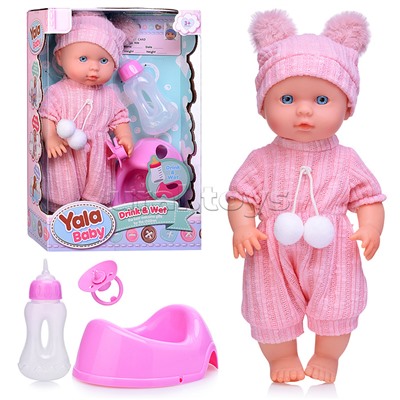 Пупс "Таисия" (пьет, писает) с аксессуарами, в коробке