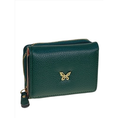 Женское портмоне из искусственной кожи, цвет зеленый